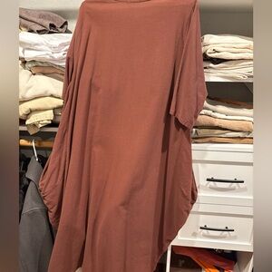 Best tailor cocoon linen cotton maxi dress one size